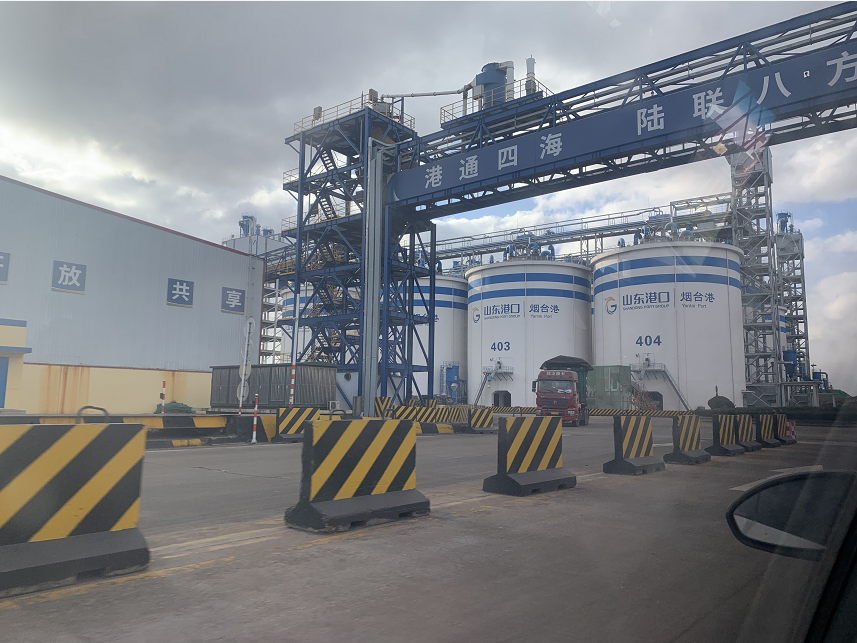 山东港口烟台港龙口港公司安装云盾消防水