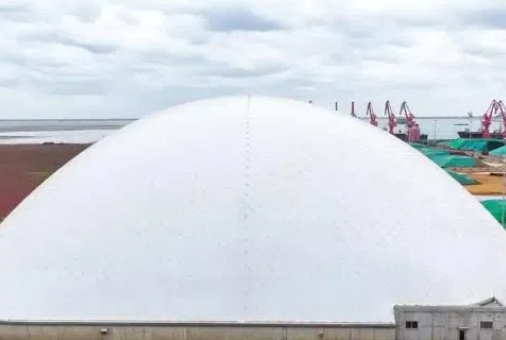 连云港新圩港码头堆场封闭环保提升项目