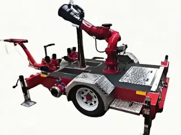 拖车式移动防爆电控消防炮